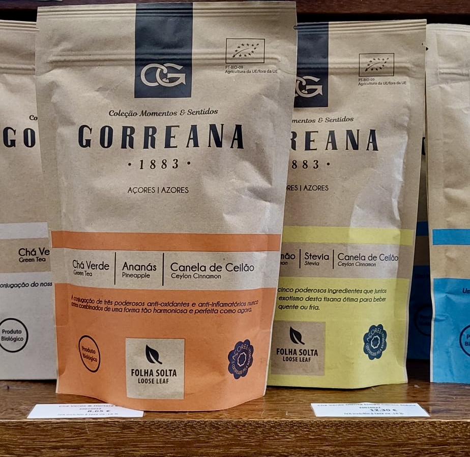 embalagem chá Gorreana com canela Ceilão